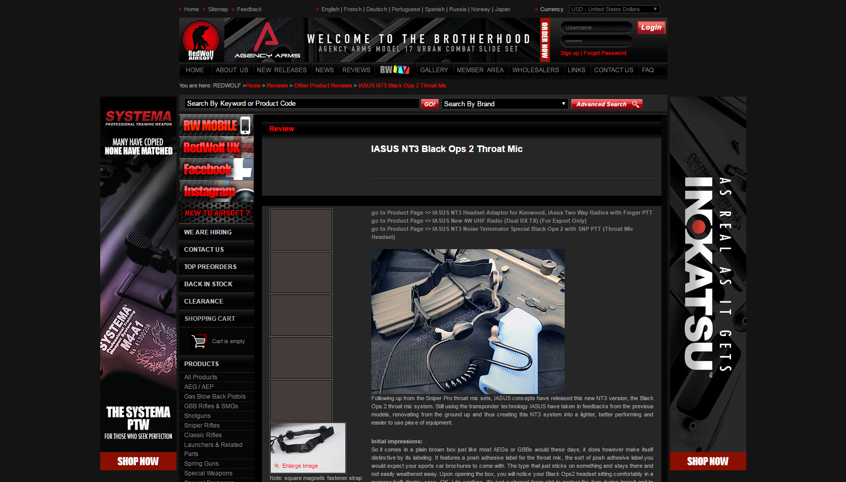 PRESS RELEASE: Feature on Redwolf Airsoft
