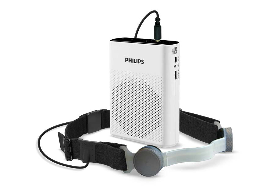 iasus concepts throat mic and speaker kit philips