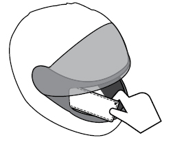 helmet speaker ear adjustment tab
