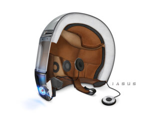 helmet speaker iasus xsound 3 with bluetooth 5.0 rekon