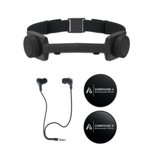 Stealth throat mic comm headset with IA earmold and earbud kit for extreme noise reduction