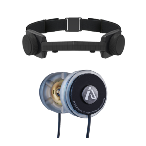 Stealth throat mic comm headset with XSound 4 helmet speaker