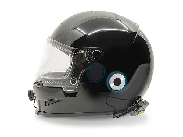 iasus concepts helmet amp with helmet speaker inside helmet