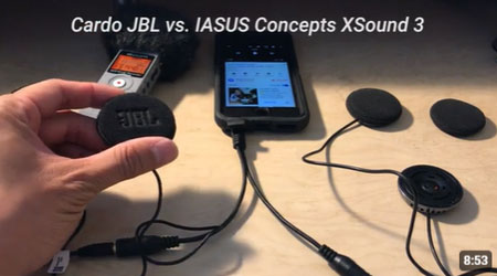 Helmet Speakers 2019 - Cardo JBL vs. IASUS XSound 3